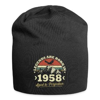 Les légendes sont nées en 1958 - Bonnet en jersey - noir - Devant