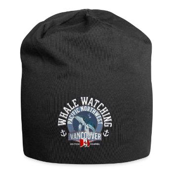 Whale watching pacific northwest 2 - Jersey Beanie - black - Front