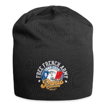Paris libéré freie französische Armee 1944 2024 1 - Jersey-Beanie - Schwarz - Vorne