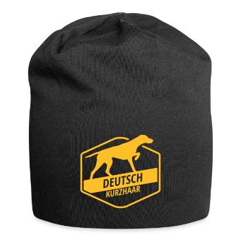 Allemand Cheveux courts - Bonnet en jersey - noir - Devant