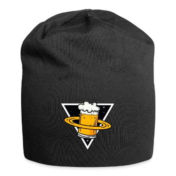 Planet Beer Beer universe gift - Jersey Beanie - black - Front