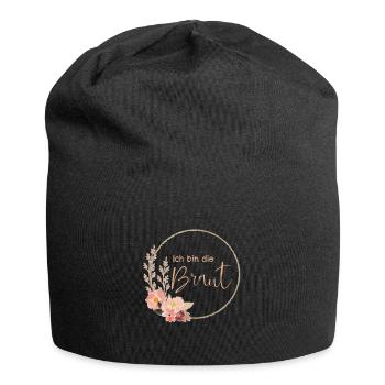Ich bin die Braut - Jersey-Beanie - Schwarz - Vorne