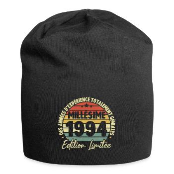 Cadeau D'anniversaire Millésime Fabriqué en 1994 - Bonnet en jersey - noir - Devant