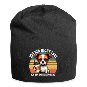 Ich Bin Nicht Faul Jack Russel terrier Jackie - Jersey-Beanie - Schwarz - Vorne