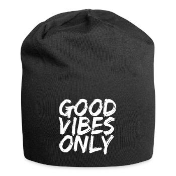 Bonnes vibrations seulement - Bonnet en jersey - noir - Devant