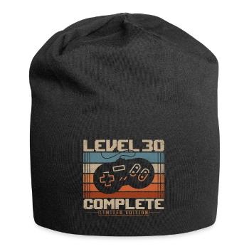 30 Cadeau d’anniversaire 30 ans Niveau 30 Complet - Bonnet en jersey - noir - Devant