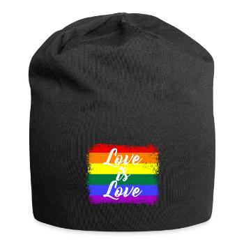 Pride Month, LGBTQ, Love is Love - Jersey-Beanie - Schwarz - Vorne