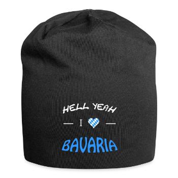 I love Bavaria - Jersey-Beanie - Schwarz - Vorne