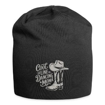 Line Dance Mom Linedance Mama Geschenk - Jersey-Beanie - Schwarz - Vorne