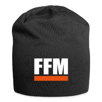 FFM - Frankfurt am Main - Jersey-Beanie - Schwarz - Vorne