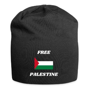 Free Palestine Drapeau palestinien - Bonnet en jersey - noir - Devant