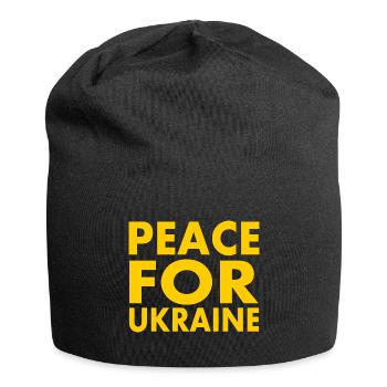 Peace for ukraine - Jersey Beanie - black - Front