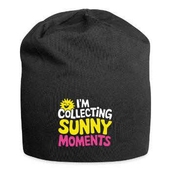 Sunny Summer Moments Vibes Sommer Sonne - Jersey-Beanie - Schwarz - Vorne