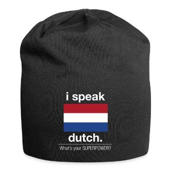 Dutch Superpower - Jersey Beanie - black - Front
