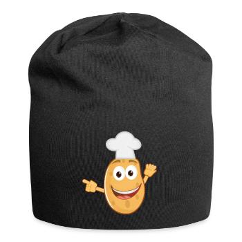 kartoffeln potato halloween gemuese vegetables30 - Jersey-Beanie - Schwarz - Vorne