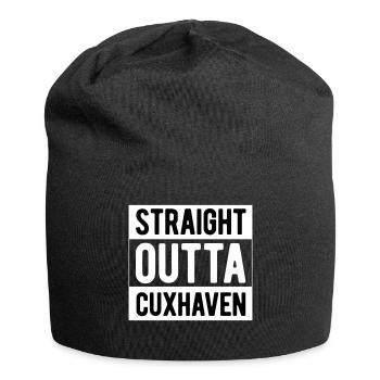 Cuxhaven straight outta cuxhaven - Jersey-Beanie - Schwarz - Vorne