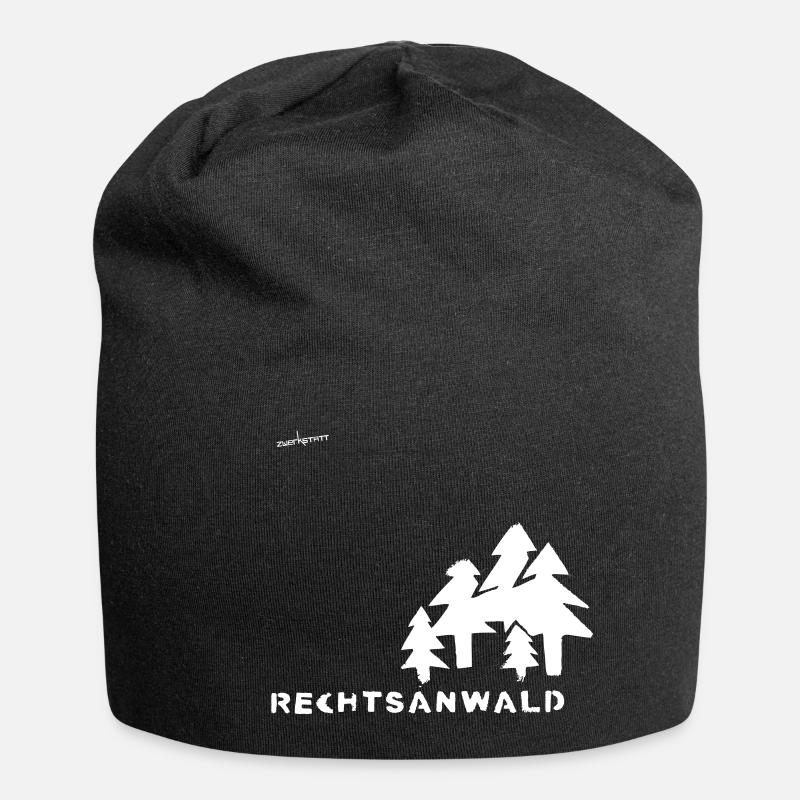 Rechtsanwald - Jersey-Beanie - Schwarz