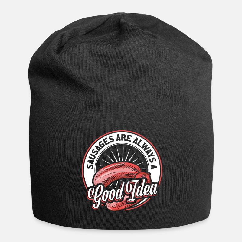 Wurst - Jersey-Beanie - Schwarz