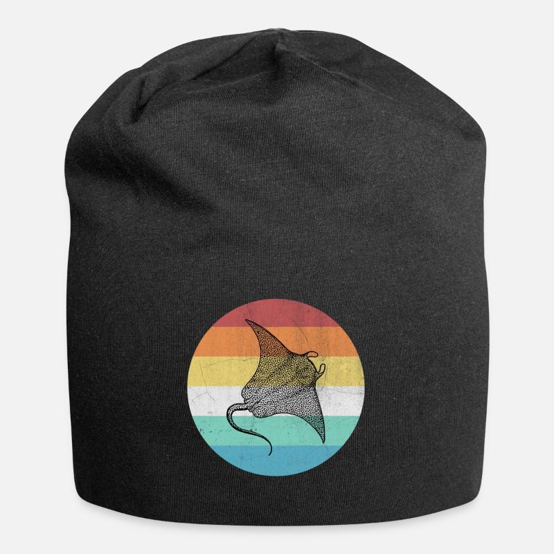 Rochen - Jersey-Beanie - Schwarz