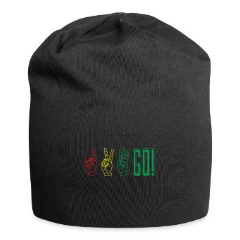 1-2-3- Go! Trendy gifts for men and women - Jersey Beanie - black - Front