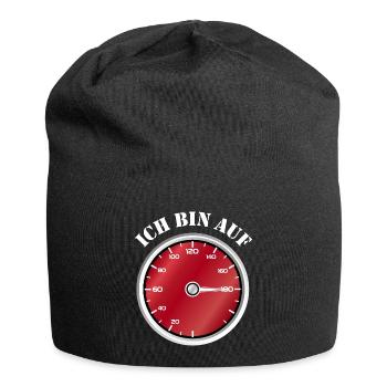 Compteur de vitesse rouge, je suis en vitesse - Bonnet en jersey - noir - Devant