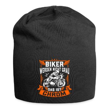Biker werden nicht grau das ist Chrom - Motorrad - Jersey-Beanie - Schwarz - Vorne
