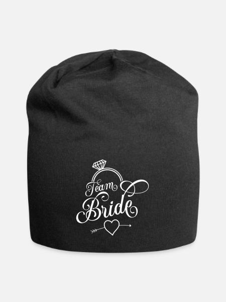 braut team ring - Jersey-Beanie - Schwarz