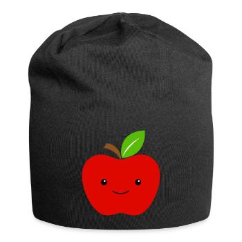 Apple Geschenk Obst Apfel - Jersey-Beanie - Schwarz - Vorne