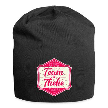 Team Theke - Teamshirt für den Sommer - Jersey-Beanie - Schwarz - Vorne