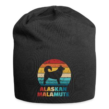 Alaskan Malamute - Jersey-Beanie - Schwarz - Vorne