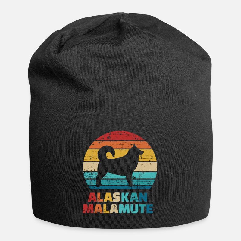Malamute d'Alaska - Bonnet en jersey - noir