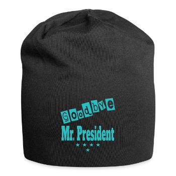 Präsident. Goodbye Mr President - Jersey-Beanie - Schwarz - Vorne