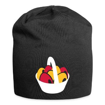 Ostern - Jersey-Beanie - Schwarz - Vorne