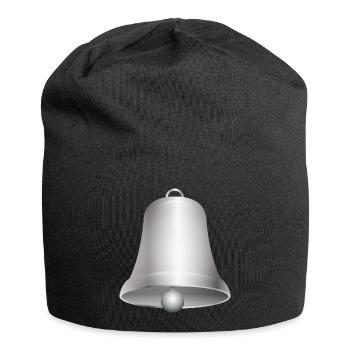 grande cloche d'église ou cloches argentées - Bonnet en jersey - noir - Devant