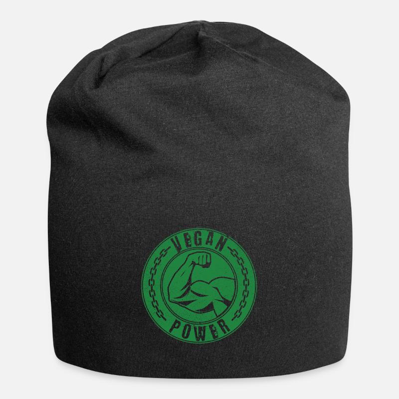 Vegan Power - Bonnet en jersey - noir