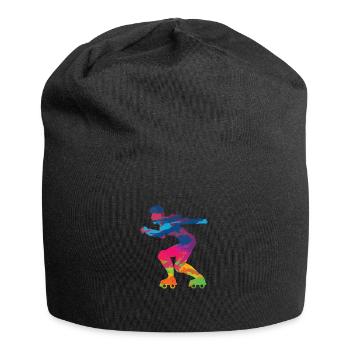 Patins en ligne patinage roller roller - Bonnet en jersey - noir - Devant