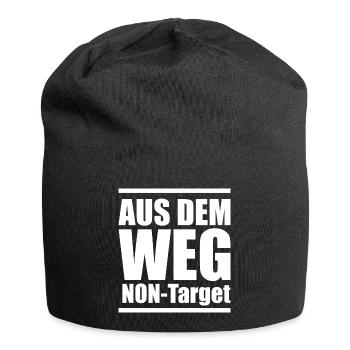 Aus dem Weg NON-TARGET! - Jersey-Beanie - Schwarz - Vorne