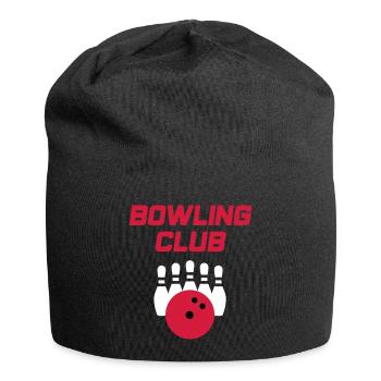 Bowling Club (bowling pins, bowling ball) - Bonnet en jersey - noir - Devant