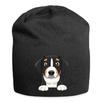 Appenzeller Sennenhund - Jersey-Beanie - Schwarz - Vorne