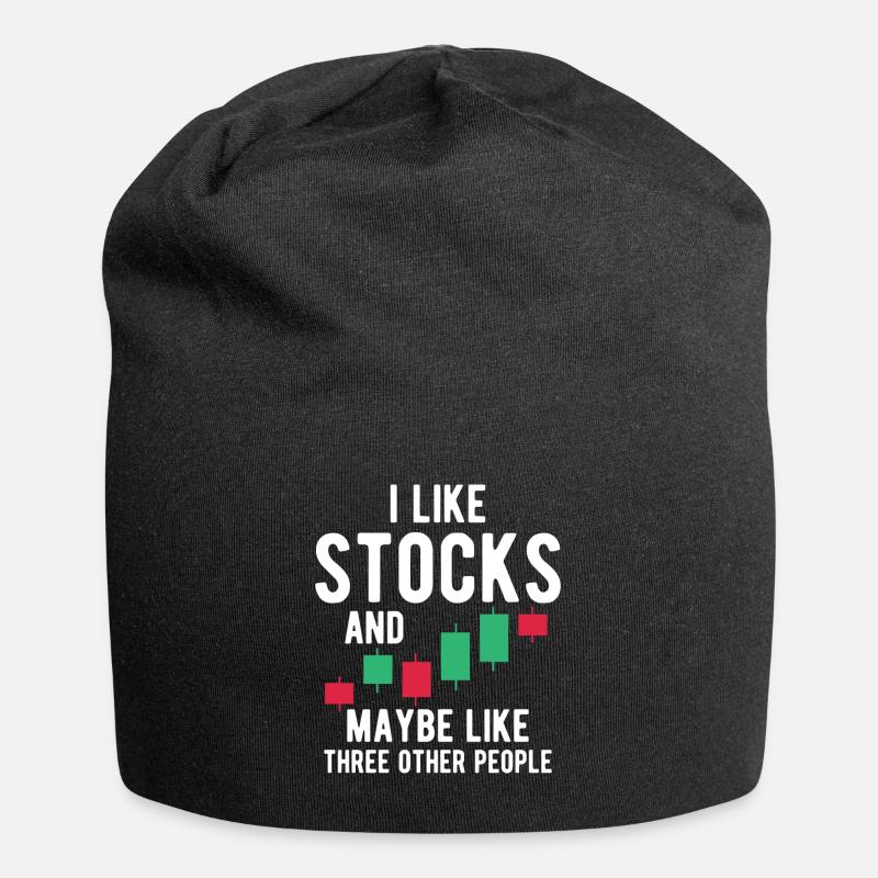 Börse - Jersey-Beanie - Schwarz