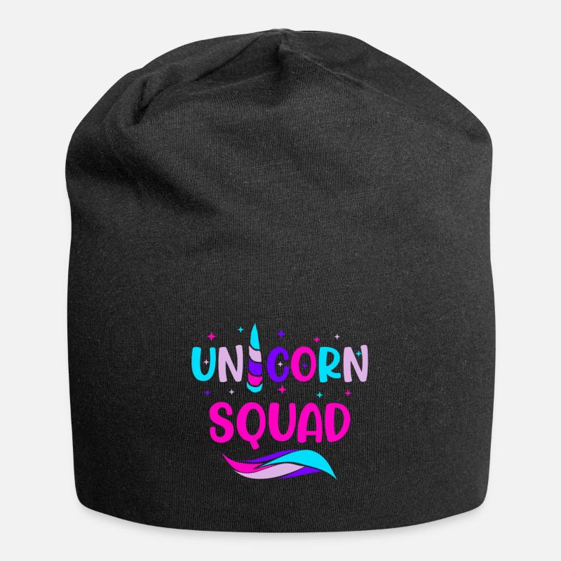 Licorne groupe de licornes - Bonnet en jersey - noir