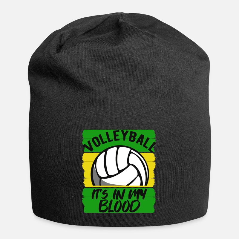 Volley-ball - Bonnet en jersey - noir