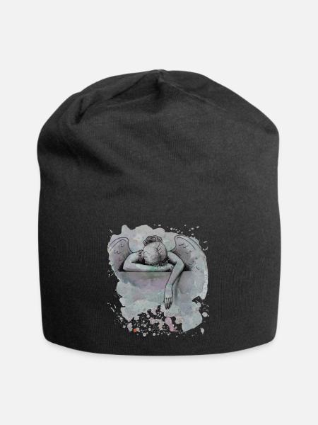 Mourning Angel/Sorrow - Jersey Beanie - black
