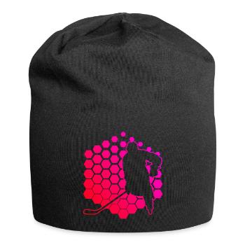 Hockey sur glace Hockey sur glace Hockey sur glace Femmes - Bonnet en jersey - noir - Devant