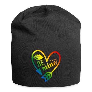 t-shirt de la Saint-Valentin soit le mien Saint-Valentin - Bonnet en jersey - noir - Devant