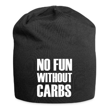 Pas de plaisir sans glucides - Bonnet en jersey - noir - Devant