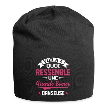 Voila à quoi ressemble grande soeur danseuse - Bonnet en jersey - noir - Devant