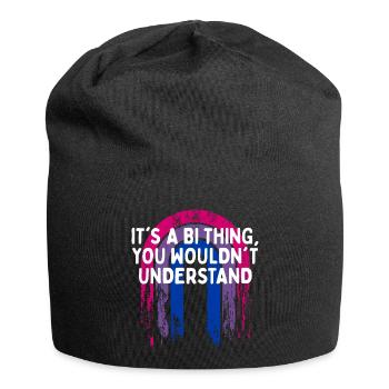 Bi chose que vous ne comprendrez pas Bisexuel LGBTQ Bi - Bonnet en jersey - noir - Devant