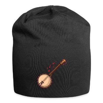Banjo Shirts For Men Bluegrass Appalachia Folk - Jersey Beanie - black - Front