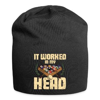 Professional Pool Player - Cue Sport It Worked In - Jersey-Beanie - Schwarz - Vorne